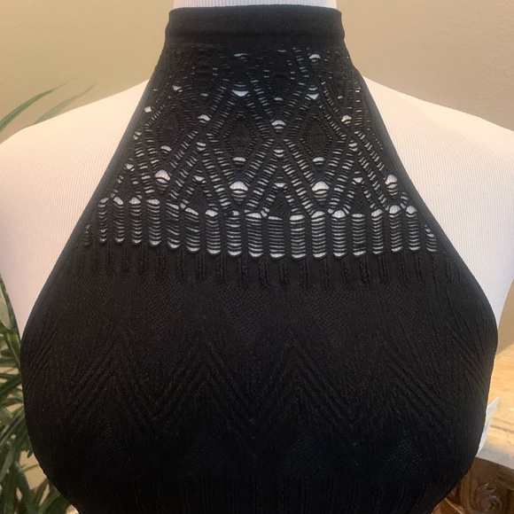 Free People So Bright Seamless Brami Top Black M/L - Picture 8 of 12